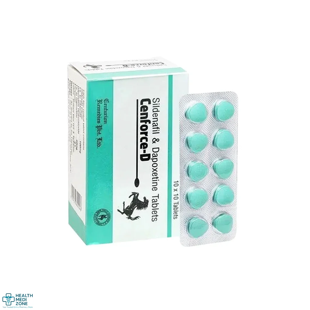 Cenforce D 100+60 Mg Tablets | Dual ED & PE Treatment | Sildenafil + Dapoxetine | Buy Online