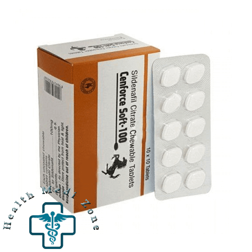 Cenforce Soft 100 mg, Chewable Tablets | Sildenafil ED Treatment | Save 25% | USA, UK