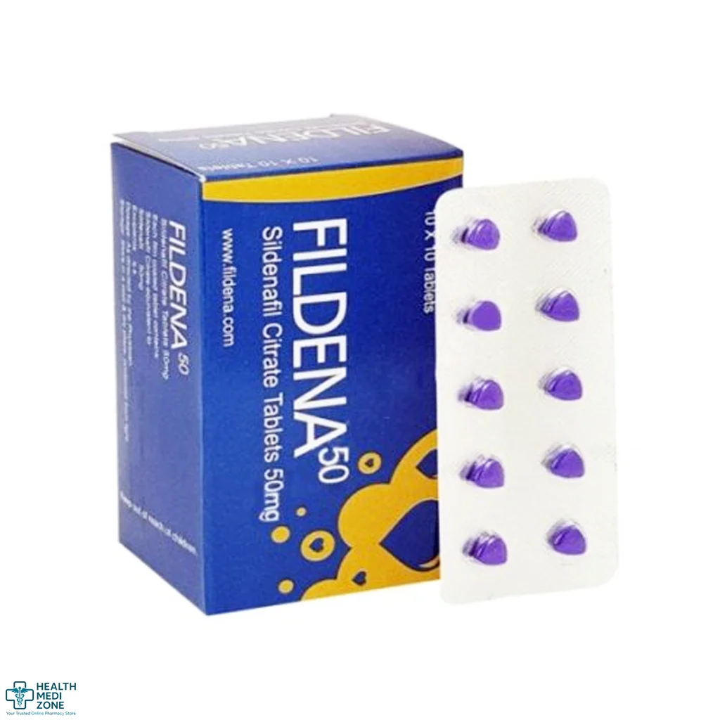 Fildena 50 mg Tablets for ED | Buy Sildenafil Citrate Online at Best Price in UK, USA, AUS, CA, EU & Worldwide