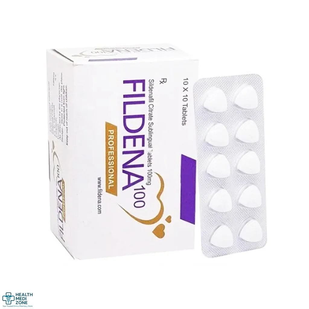 Buy Fildena Professional 100 Mg (Sildenafil) Tablets Online - UK, USA, AUS, EU & Worldwide