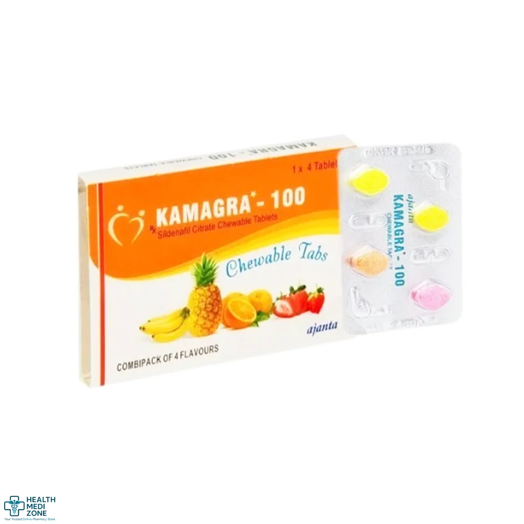 Kamagra Chewable 100 mg Tablets (Sildenafil) | Buy Online | UK, USA, AUS & Worldwide