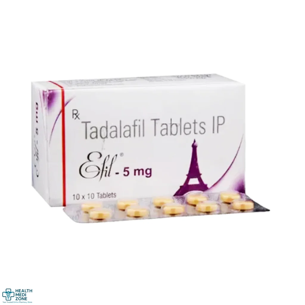 Efil 5 mg | Tadalafil Daily ED Treatment | Buy Online - UK, USA, AUS, CA, NZ, EU, SA