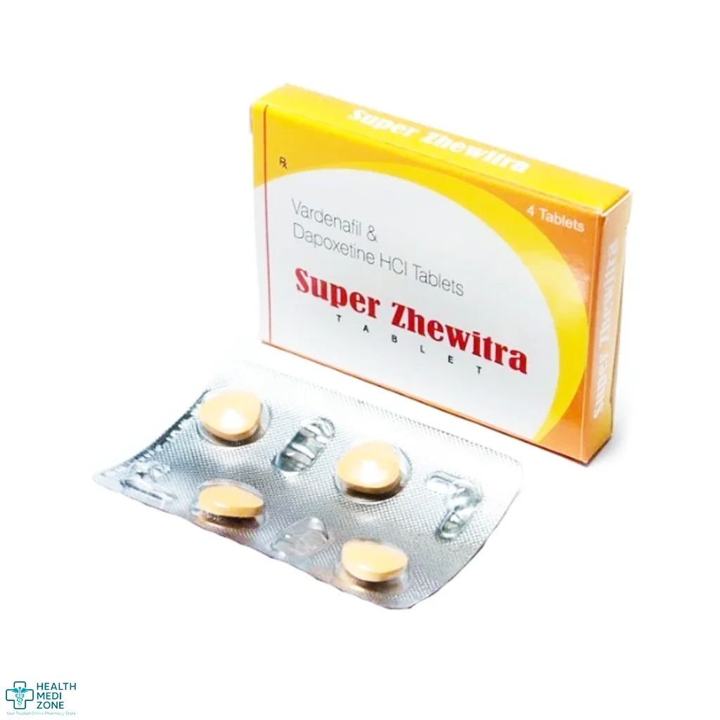 Super Zhewitra (Vardenafil + Dapoxetine) | 25% OFF | Fast-Acting ED & PE Treat Worldwide