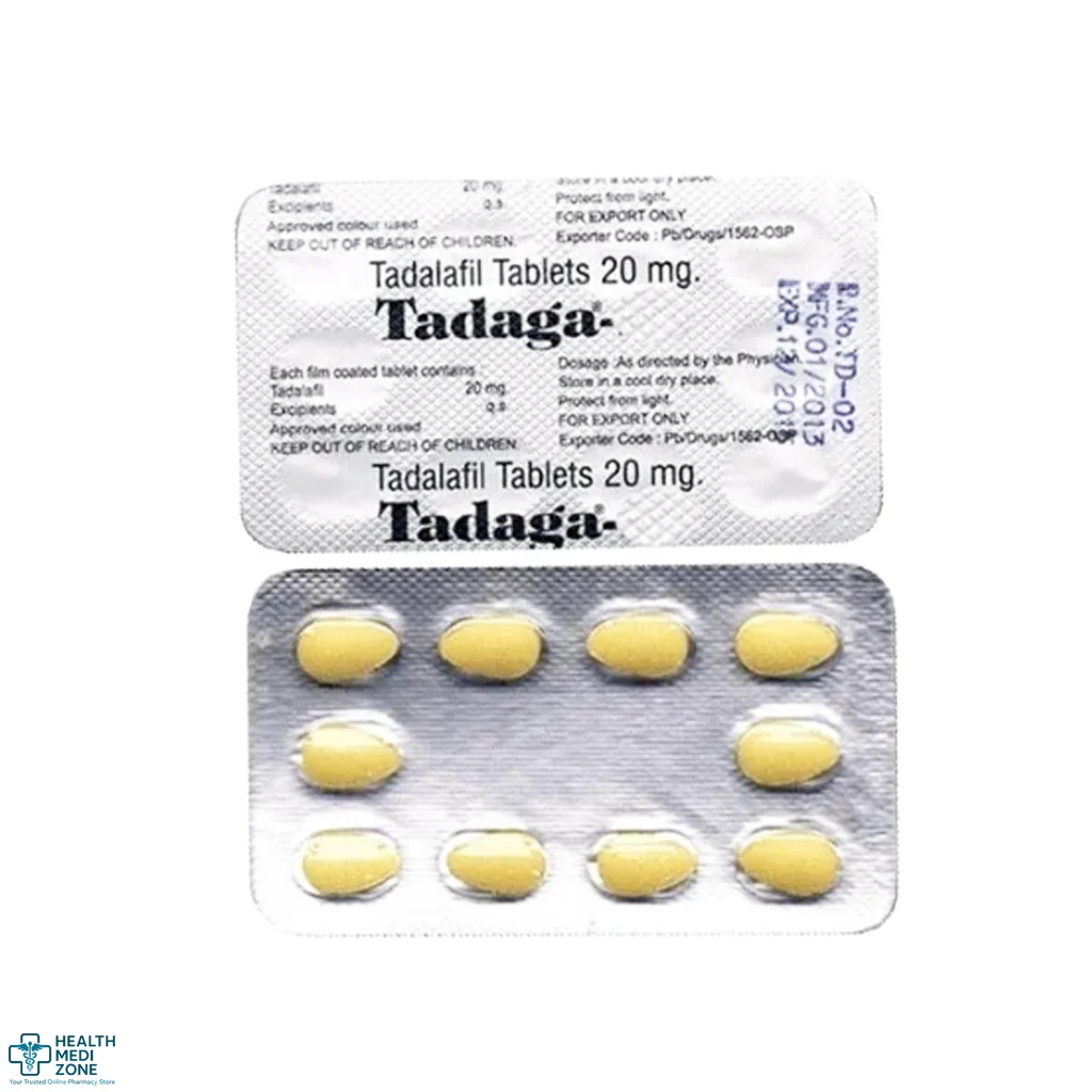 Buy Tadaga 20 Mg Online | Tadalafil Long-Lasting ED Treatment - UK, USA, NZ, AUS, CA, SA, EU