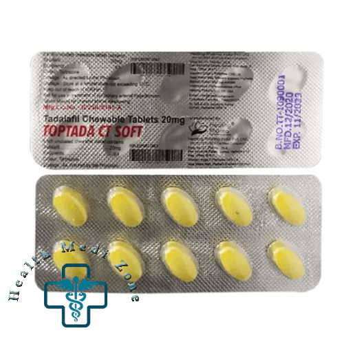 Toptada CT Soft 20 Mg (Tadalafil) | Buy Online | Chewable ED Pills | 25% OFF
