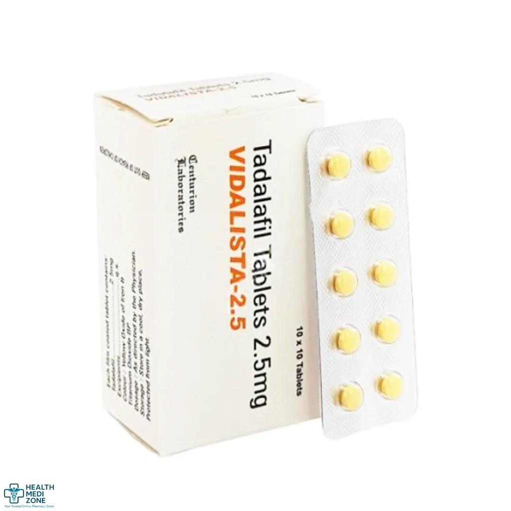 Vidalista 2.5 mg (Tadalafil) | Buy Online | Tadalafil Tablets 25% OFF - UK, USA, AUS, EU, CA And Worldwide