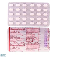 Buy Amaryl M 1 mg Tablet (Metformin + Glimepiride) Online