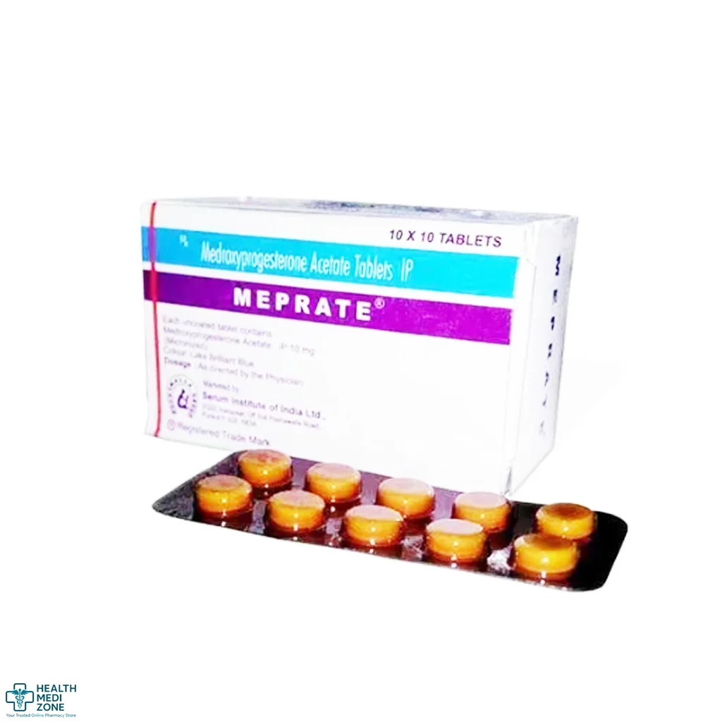 Buy Meprate 10 Mg (Medroxyprogestrone Acetate) Online In UK, USA